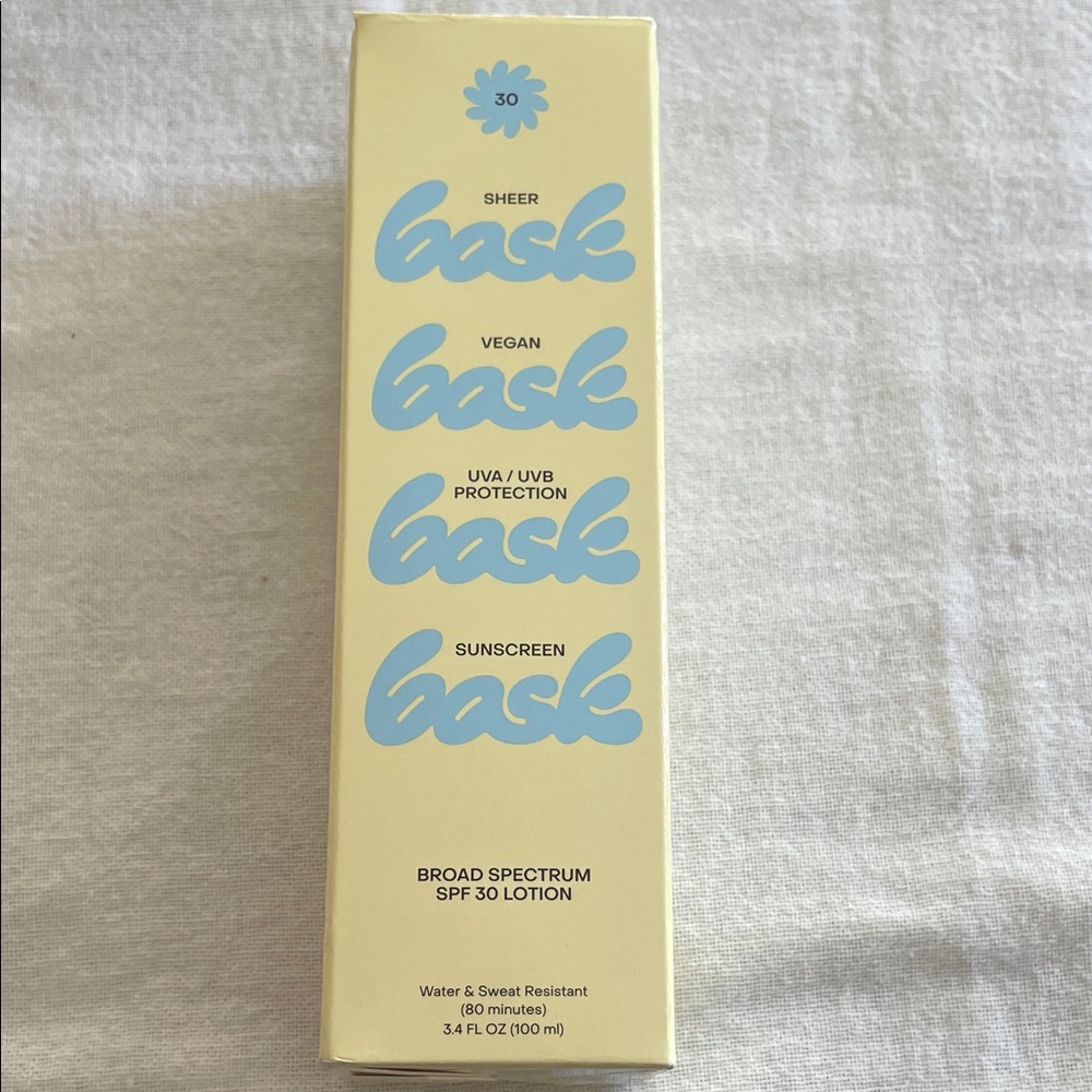 Bask Sheer Vegan Sunscreen SPF 30 Lotion